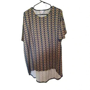 LULAROE SIZE SMALL MULTI COLOR BLOUSE NWT